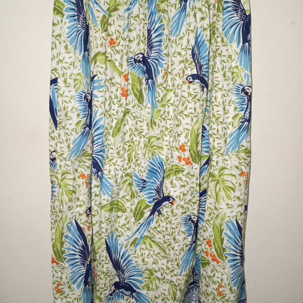 Alex Marie Blue, Green and Cream Tropical Print Maxi Skirt